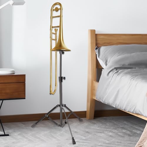 Porte-trompette réglable à base triangulaire stable pour studio