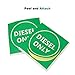 Carrotez Diesel Fuel Cap Silicone Ring 2PCS with 2 Stickers, Gas Cap Truck Accessories Replacement Parts - Green