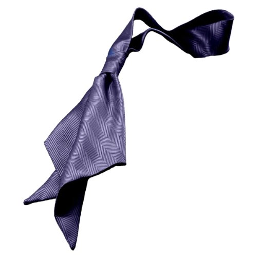 Edwards Garment Herringbone Neckwear Loop Ascots, NAVY, 0