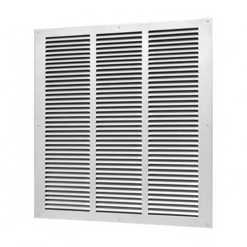 uyoyous rejilla de ventilación 600 × 600 mm de aluminio, gran cubierta de rejilla de ventilación, rejilla de ventilación rectangular para cocina, baño, pared lateral, techo
