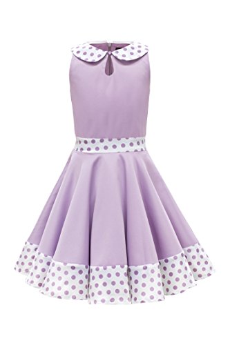 BlackButterfly Kids 'Zoey' Vintage Polka Dot 50's Girls Dress