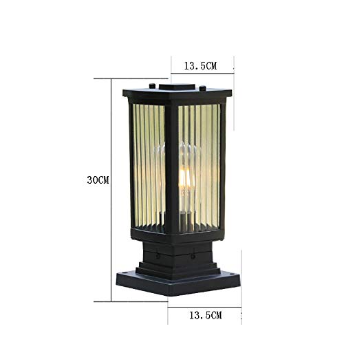 Lampe de Porte Pilier E27 Rétro pour Éclairer la Cour Extérieure