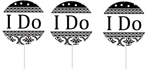 Cakesupplyshop Item#787-12pack Black & White Damask