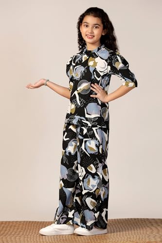 Image of Fashion Dream Girl's Cotton Blend Printed Clothing Set|Casual Wear|Two-Piece Set|Coordinate Outfit for Girl