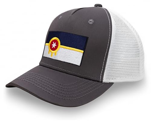 Image of International Tie City Hat for Men and Women, Adjustable Snapback Trucker Baseball Cap with Embroidered Patch