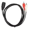 Acogedor DIN 5 Pin to 2 Cable, PVC DIN 5 PIN Female to 2 Male Audio Cable, for Bang, Olufsen, for, Quad Stereo System, 4.9ft