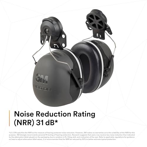Image of 3M PELTOR Ear Muff Hearing Protection, X5 Series, Noise Protection NRR 21 dB, Construction, Manufacturing, Automotive