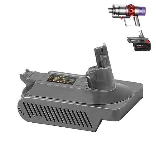 BTRUI V10 Adapter for Milwaukee M18 18V Lithium Battery Convert to for Dyson V10 SV12 Animal Absolute Motorhead Fluffy Total Cordless Stick Vacuum Cleaner (only Adapter)