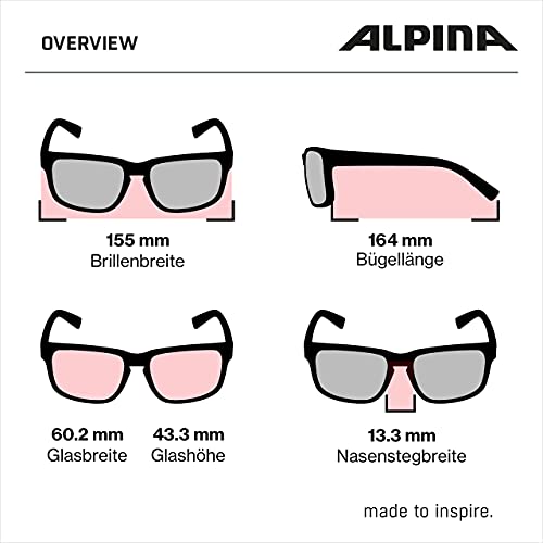 Überzieh-Sonnenbrille Alpina Overview mit verspiegelten Gläsern