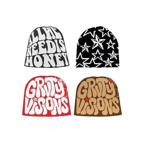 Pooyikoi Knitting Hat Men Women Quality Cap Warm Cap Harajuku Beanie Gothic Spider Pattern Wool Acrylic Y2k Knitted Hat – Brown Cover