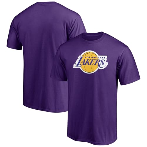 NBA Los Angeles Lakers - Camiseta oficial de baloncesto de manga corta para niños y jóvenes, 8-20, poliéster alternativo, Púrpura, 18-20