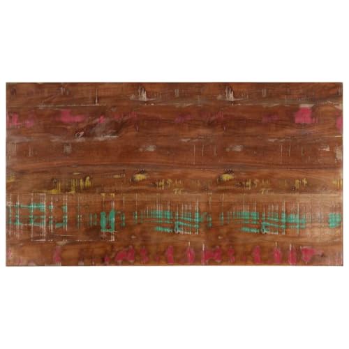 ACAGALA Tablero de mesa de 100 x 60 cm, 38 mm de grosor, tablero de escritorio de madera maciza multicolor para escritorio o mesa de comedor, mesa de oficina estable, perfecta para oficina en casa y