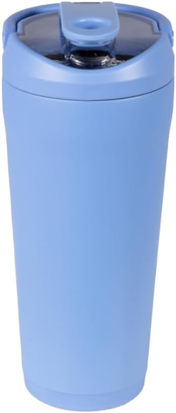 HydroJug 24 oz New Stainless Steel Shaker – Insulated, Leakproof, BPA-Free with Silent Mixing Grate – No Clumps, No Noise – Premium Shaker for Fitness, Sports & Everyday Use, Light Blue - Image 2