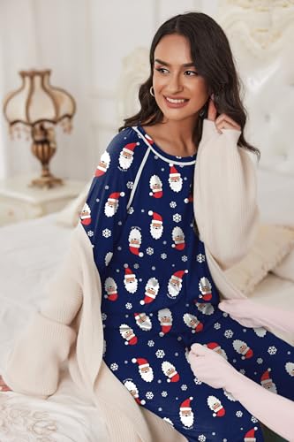 Image of Ekouaer Pajamas Set for Women Soft Comfy Pjs Sets Long Sleeve Sleepwear Loungewear S-XXL