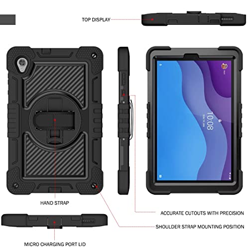 Housse antichoc Lenovo Tab M10 HD protection rotative 360 durable - 5