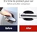 8 Pcs Black Car Door Handle Bowl Sticker, Carbon Fiber Anti-Scratches Protectors, Universal Door Handle Cup Paint Guard Protective Films, Self-Adhesive and Non-Marking, Accessories
