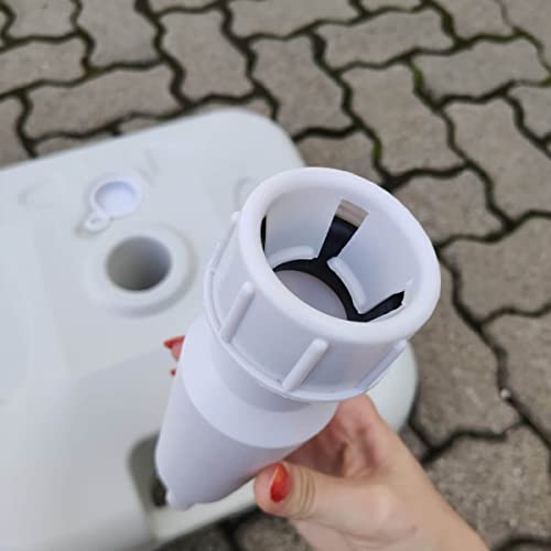 Base para Guarda Sol 18kg de Piscina Suporte Branco Sombreiro 3,5cm Bel Fix