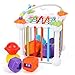 BBLIKE Activity Cubes Montessori Giocattoli, Baby Sorter Toy Cubo colorato e 6 PCS Multi Sensory Shape, Apprendimento giocattoli per 1-3 anni Ragazzo Ragazzo, Montessori per 1 anno Antico Attività