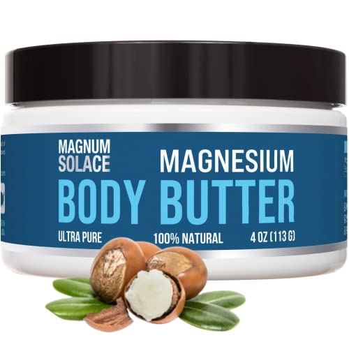 Magnesium Body Butter - Scrub And Moisturizer - Magnesium Lotion Alternative With Mango, Shea, Grapeseed & Magnesium Oil - Unscented #TOP6