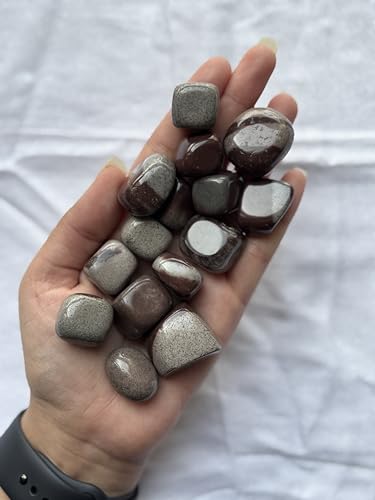 Image of Tumbled Stones, Natural Crystal Healing Stones, Home Office Decor, Aquarium Decorative Pebbles, Vase Fillers (Narmada Stone, 50)