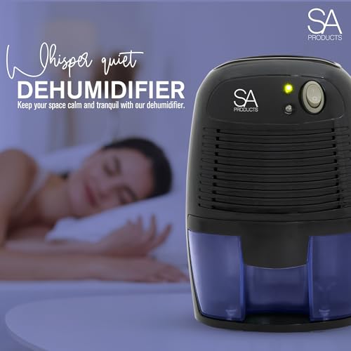 SA Products 500ml Portable Dehumidifier and Air Purifier for Home, Bedroom, Bathroom (Black) - Image 4