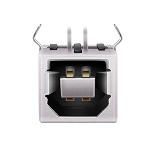 Usb Female Type-B Port 4-Pin Right Angle Pcb Dip Jack Socket 10 Pack By Mxrs #TOP1