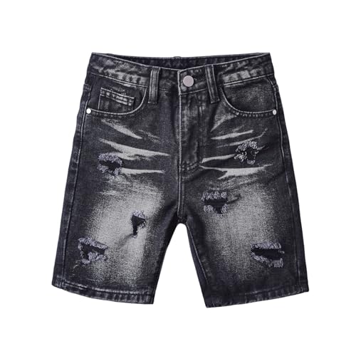 Short garçon en denim confortable avec taille élastique été