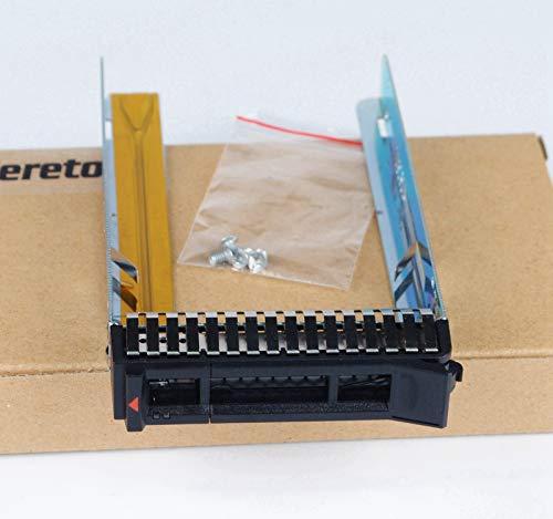 Heretom - 2,5 Pollici Vassoio per Disco Rigido SAS/SATA/SSD SFF Tray Caddy Sled Vassoio 00E7600 L38552 Compatibile Con IBM X3100 X3250 X3550 X3650 X3850 X3950 M5 X6 M6 con viti