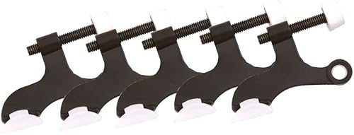 Miniatura 11 de Design House 181834 - Protector de pared para puerta con bisagra jumbo con punta de goma, tapones de puerta ajustables de níquel satinado, 5