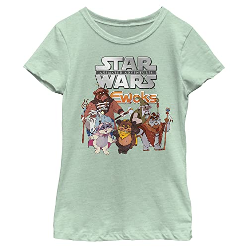 STAR WARS Ewok Logo Group Girls Short Sleeve Tee Shirt