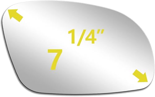 Miniatura 3 de BOOLEE Espejo de cristal derecho de repuesto para Volkswagen Beetle RH 2001 2002 2003 2004 2005 2006 2007 2008 2009 2010 VW Volkswagen Beetle RH con