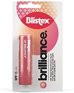 Blistex Lip Brilliance Blushing Lip Balm, Tinted Lip Balm with SPF 15 Protection - 3.7g, pack of 1