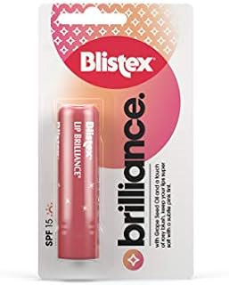 Blistex Lip Brilliance Blushing Lip Balm, Tinted Lip Balm with SPF 15 Protection - 3.7g, pack of 1