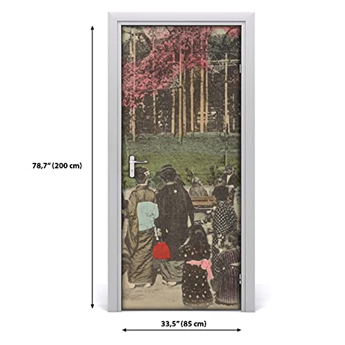 Papier peint sur la porte pour masquer les imperfections sticker Magic-Stick - 3