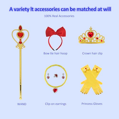 Vestido de Princesa para Niñas Disfraz 4-5T miniatura 4