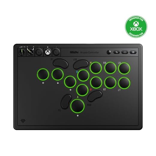 8Bitdo All-Button Arcade Controller for Xbox Series X|S, Xbox One & PC, 2.4G Wireless, Low-profile Mechanical Switches, Programmable Buttons, Hot-swappable PCB, RGB Lighting - Officially Licensed