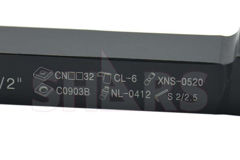 SHARS 1/2" LH MCLN Tri-Lock Indexable Tool Holder for CNMG Insert 404-1776 P]