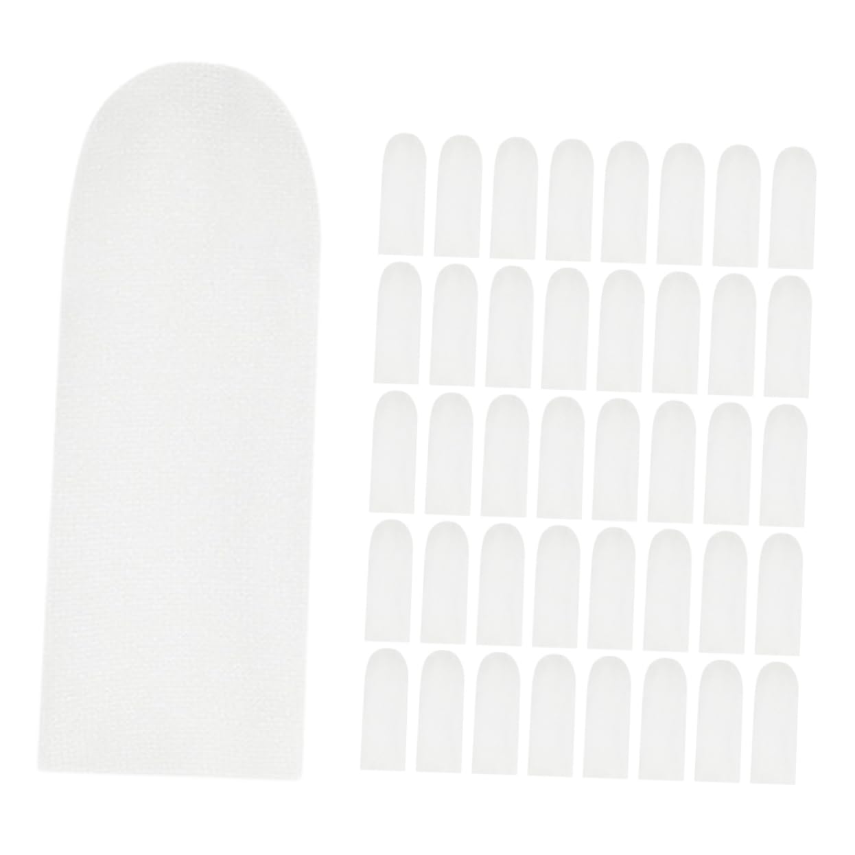 GOOHOCHY 200pcs Cotton Finger Cots Finger Covers Sweat Finger Toe Finger Protection Covers Finger Protection Cots Finger Glove for Scald Protection Compact Finger Protector White