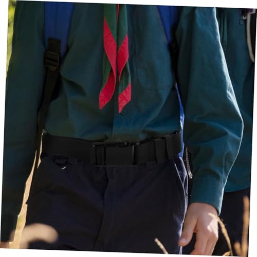 Heavy Duty Men Elastic Hiking Belt Adjustable Non Metal Buckle Web Belt for Camping Travel Outdoor Sports Comfortable Fit for Men Students4