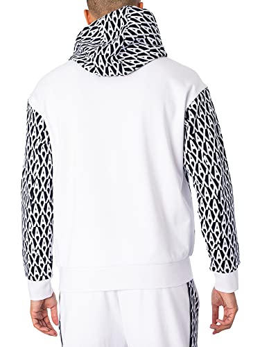 A｜X ARMANI EXCHANGE Men's Cotton Jacquard Fleece Hooded Sweatshirt3