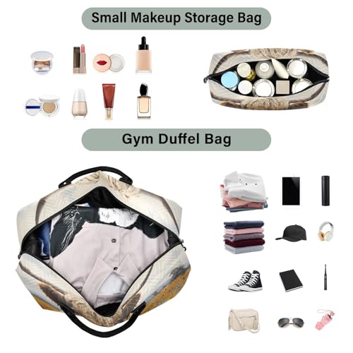 CEBUGI Highland Cow with Sunflowers Quilted Duffle Bag for Women Large Carry On Travel Weekend Bag Hospital Bags for Labor and Delivery4