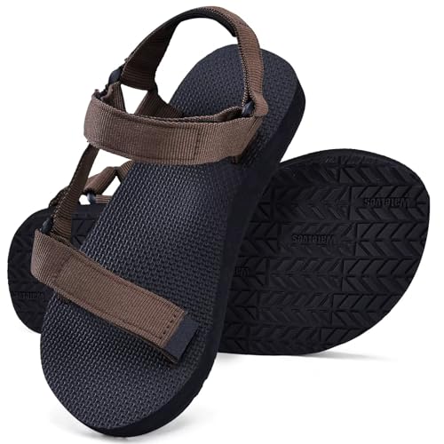 Image of WateLves Kids Sandals Boys Girls Lightweight Non-slip Athletic Sandals with Adjustable Webbing for Hiking Walking Beach Water Sports