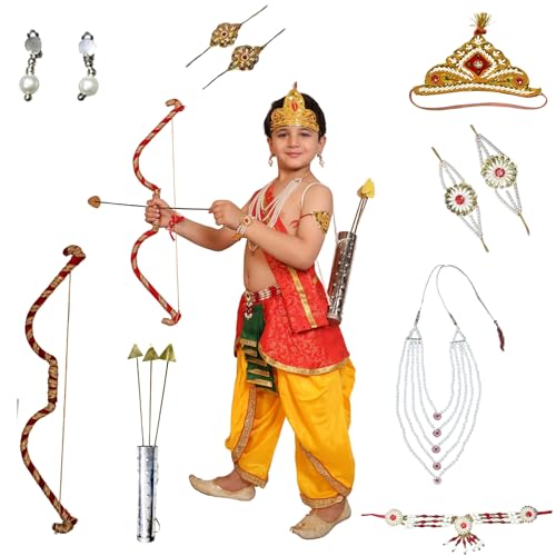 Image of Kaku Fancy Dresses Ram Costume for Kids Infant Baby Ram Dress for Boys with Accessories