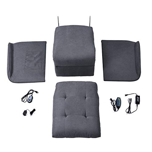 Voohek Power Lift Recliner Chair, With Adjustable Massage Function, For Elderly, Living Room, Ergonomic, Dark Gray #TOP5