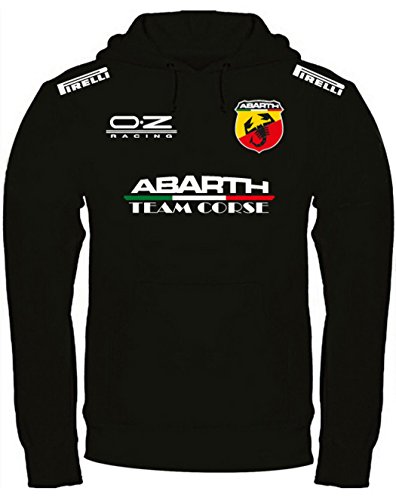 Felpa con Cappuccio Abarth Personalizzata Nera (m)...