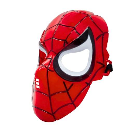 Image of Wanna Party Spider Web Superhero Mask for Kids, Red Web Theme Face Mask for Birthday Party, Fancy Dress, Role Play, Costume Party, Return Gifts & Superhero Theme Party Supplies
