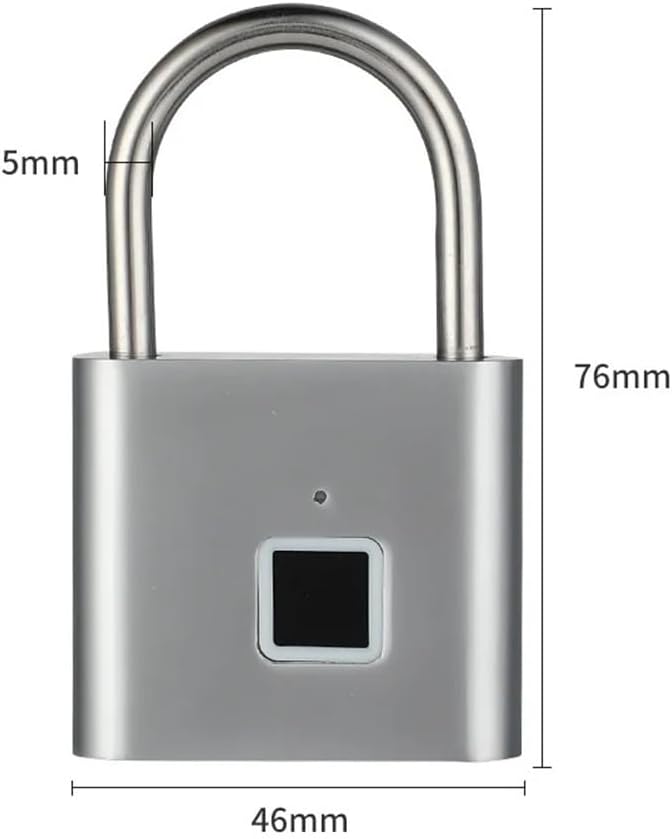 Rechargeable Fingerprint TSA Padlock Password Smart Home Anti-Theft Electronic Fingerprint Lock