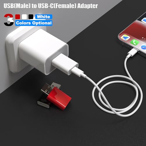 USB to USB C Adapter,USB-C Female to USB Male Adapter Compatible with Apple MagSafe Watch 10/9/8/7/SE/Ultra,Car,iPhone 16 15 14 13 12 Mini Pro Max,iPad,Galaxy,Pixel 7 6 5,CarPlay,Wall Plug - Image 4