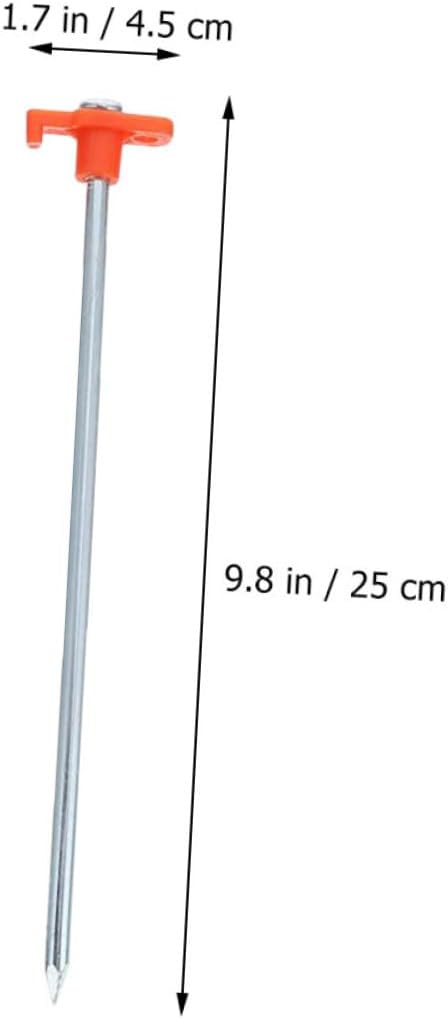 POPETPOP 12pcs Camping Tent Nails Tent Stakes Rock Pegs for Tarp Stakes Accessories