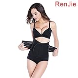 Renjie Waist Cincher Trimmer Trainer Tummy Belt For Women Weight Loss Workout Corset (Black, Medium ( Length:42.5inch))